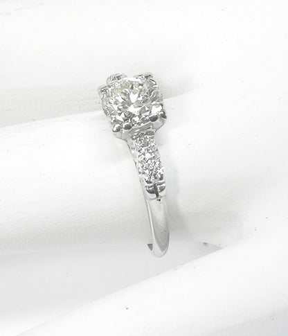 0.90ct Old Diamond Platinum Engagement Ring