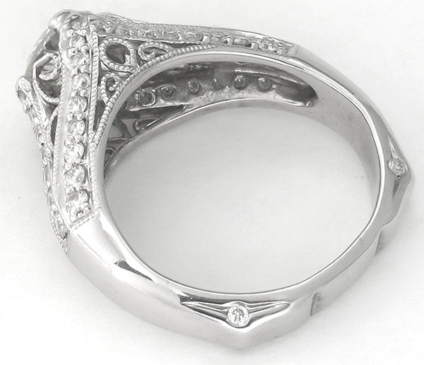 0.91ct Diamond 18k Gold Engagement Ring