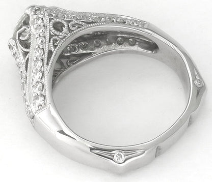 0.91ct Diamond 18k Gold Engagement Ring