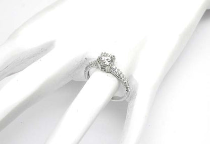 0.92ct Diamond 14k White Gold Engagement Ring