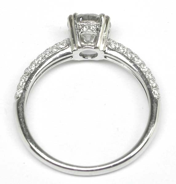 0.92ct Diamond 14k White Gold Engagement Ring