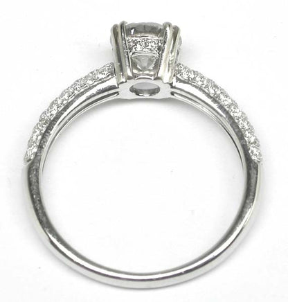 0.92ct Diamond 14k White Gold Engagement Ring