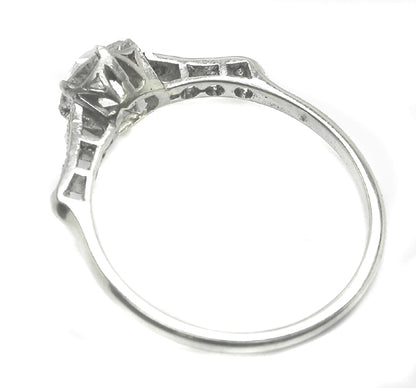 0.92ct Diamond Platinum Engagement Ring
