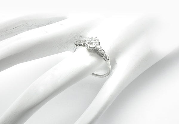 0.92ct Diamond Platinum Engagement Ring