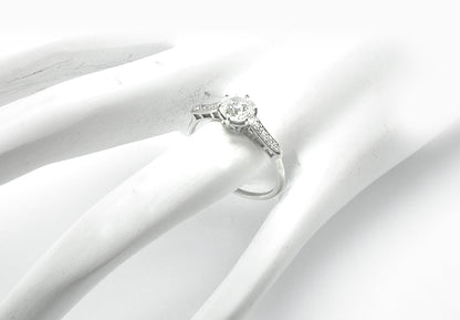 0.92ct Diamond Platinum Engagement Ring