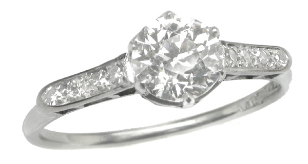 0.92ct Diamond Platinum Engagement Ring