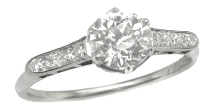 0.92ct Diamond Platinum Engagement Ring