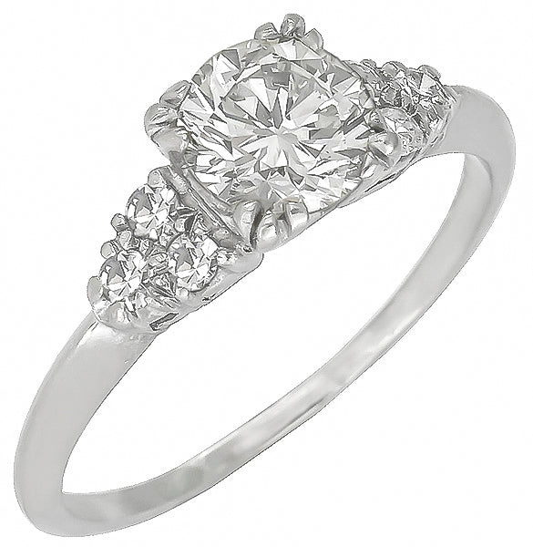 0.94ct Diamond Platinum Engagement Ring