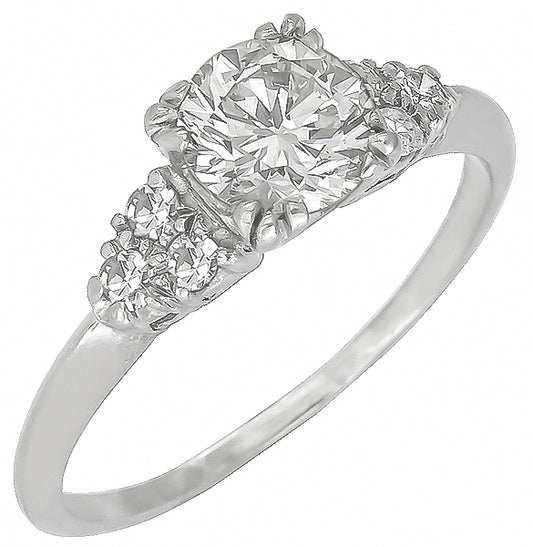 0.94ct Diamond Platinum Engagement Ring