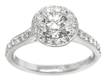 0.95ct Diamond Platinum Engagement Ring
