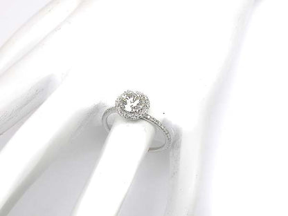 0.96ct Diamond 18k White Gold Engagement Ring