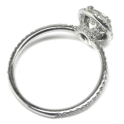 0.96ct Diamond 18k White Gold Engagement Ring