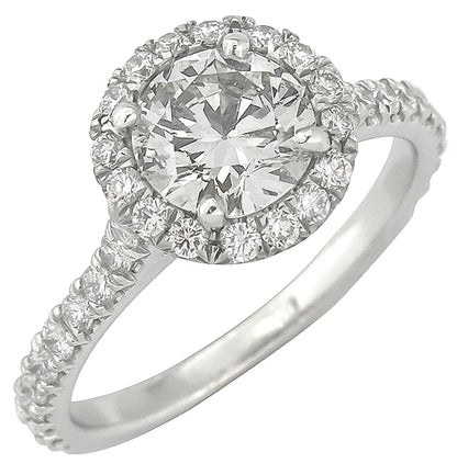 0.96ct Diamond Platinum Engagement Ring