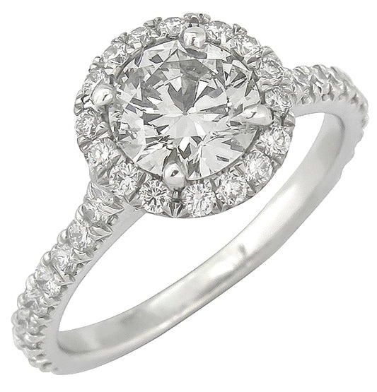 0.96ct Diamond Platinum Engagement Ring