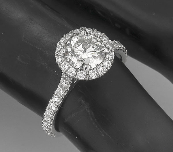0.96ct Diamond Platinum Engagement Ring