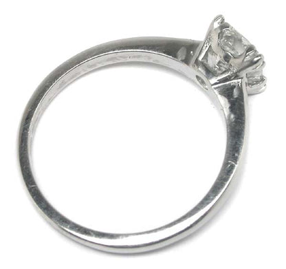 0.96ct Princess Cut Diamond Platinum Engagement Ring