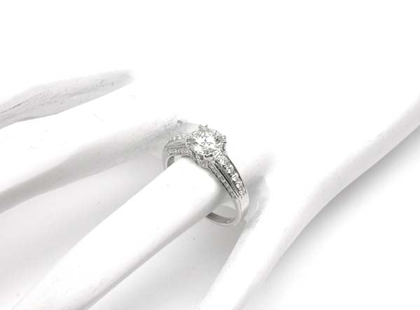 0.98ct Diamond 18k White Gold Engagement Ring