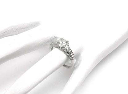 0.98ct Diamond 18k White Gold Engagement Ring