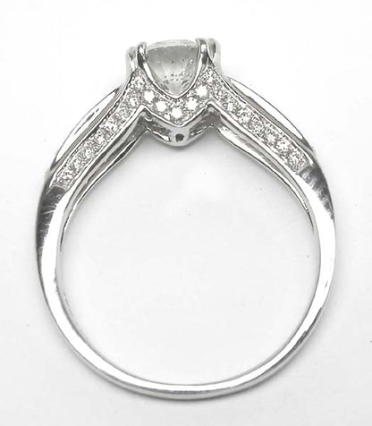 0.98ct Diamond 18k White Gold Engagement Ring