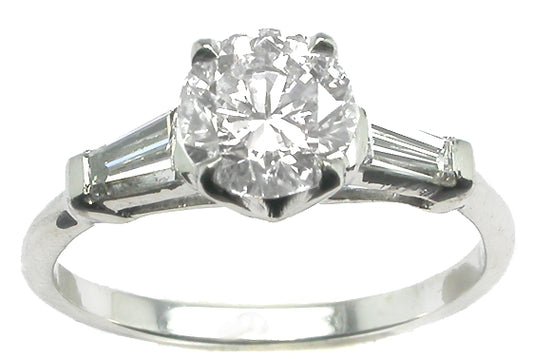 0.99ct Diamond Platinum Engagement Ring