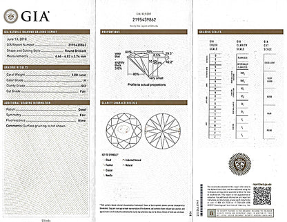 Estate GIA Certified 1.00ct Diamond Engagement Ring