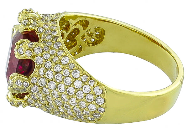 10.00ct Pink Tourmaline 2.50ct Diamond Ring