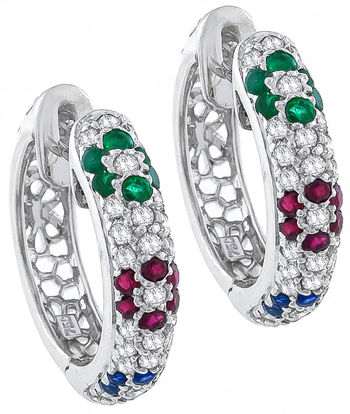 1.00ct Diamond 1.00ct Precious Stone Earrings