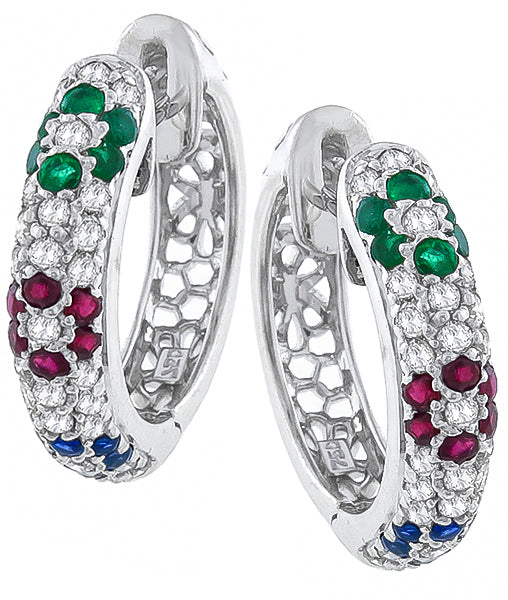 1.00ct Diamond 1.00ct Precious Stone Earrings