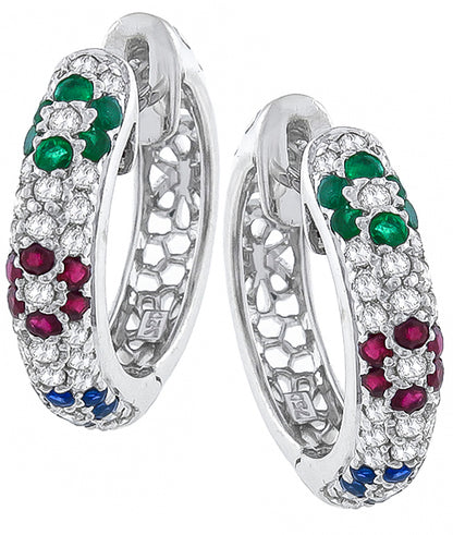 1.00ct Diamond 1.00ct Precious Stone Earrings