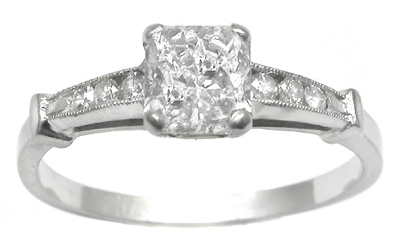1.00ct Diamond 14k White Gold Engagement Ring