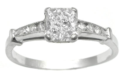 1.00ct Diamond 14k White Gold Engagement Ring