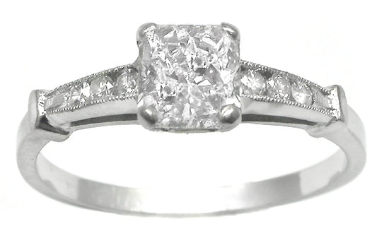 1.00ct Diamond 14k White Gold Engagement Ring