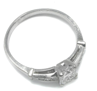 1.00ct Diamond 14k White Gold Engagement Ring