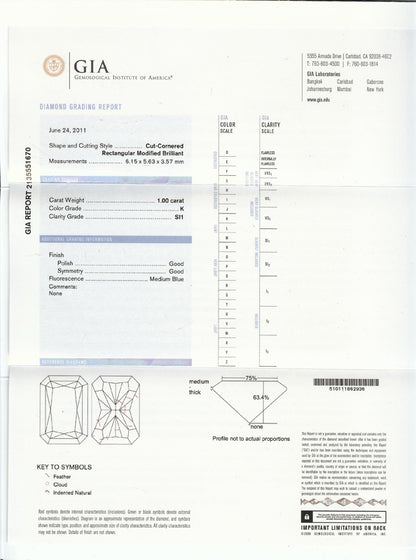 1.00ct Diamond 14k White Gold Engagement Ring