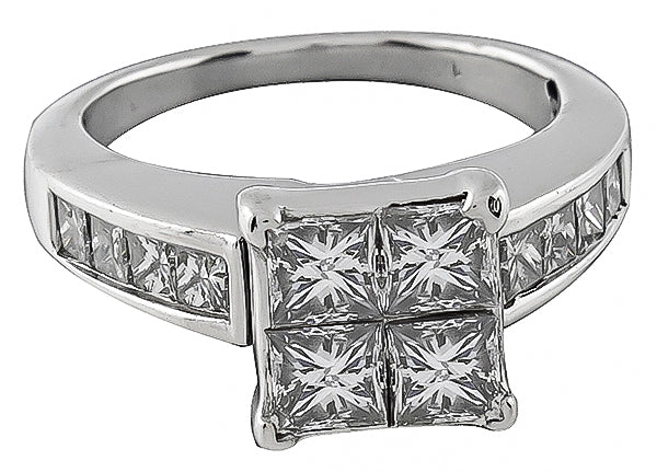 1.00ct Diamond Cluster Ring