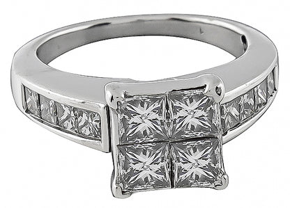 1.00ct Diamond Cluster Ring