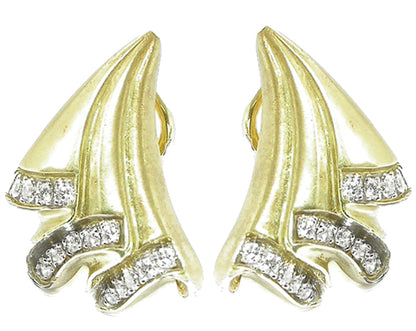 1.00ct Diamond Fan Earrings