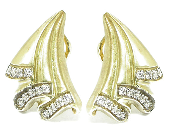 1.00ct Diamond Fan Earrings