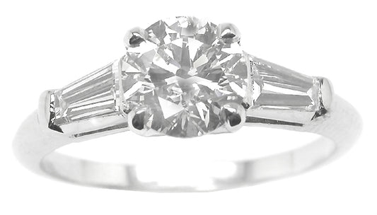 1.00ct Diamond Platinum Engagement Ring