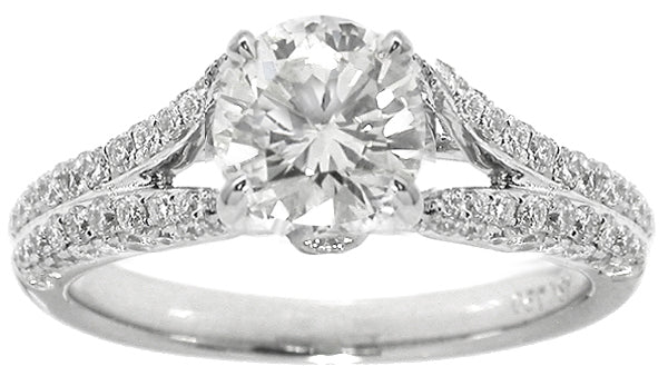 1.00ct Round Brilliant Cut Diamond Engagement Ring