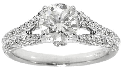 1.00ct Round Brilliant Cut Diamond Engagement Ring