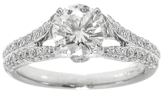 1.00ct Round Brilliant Cut Diamond Engagement Ring