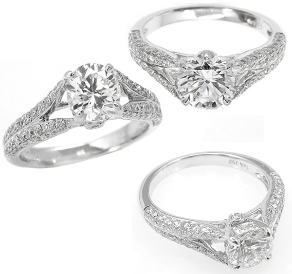 1.00ct Round Brilliant Cut Diamond Engagement Ring