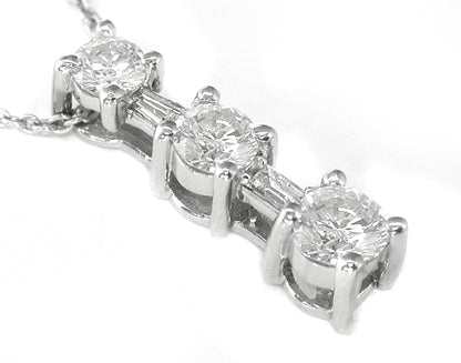 1.00ct Round Brilliant  Diamond  Tapering Pendant