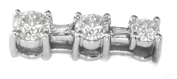 1.00ct Round Brilliant  Diamond  Tapering Pendant