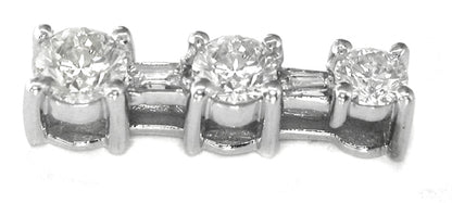 1.00ct Round Brilliant  Diamond  Tapering Pendant