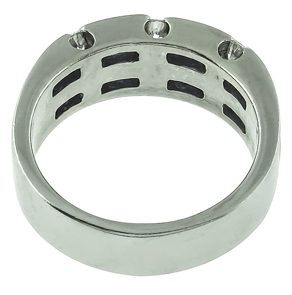 1.00ct Sapphire 0.50ct Diamond Wedding Band