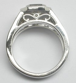 1.01ct Diamond 18k White Gold Engagement Ring