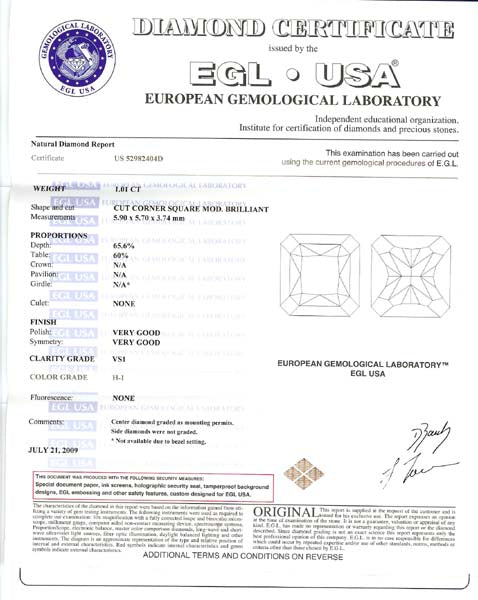 1.01ct Diamond 18k White Gold Engagement Ring