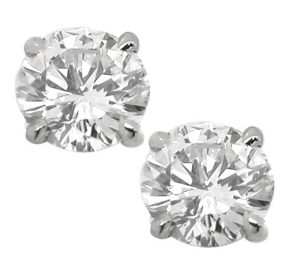 1.01ct  Diamond  Gold Studs Earrings